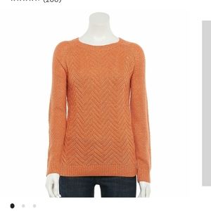 NWT Lattice Front Sweater